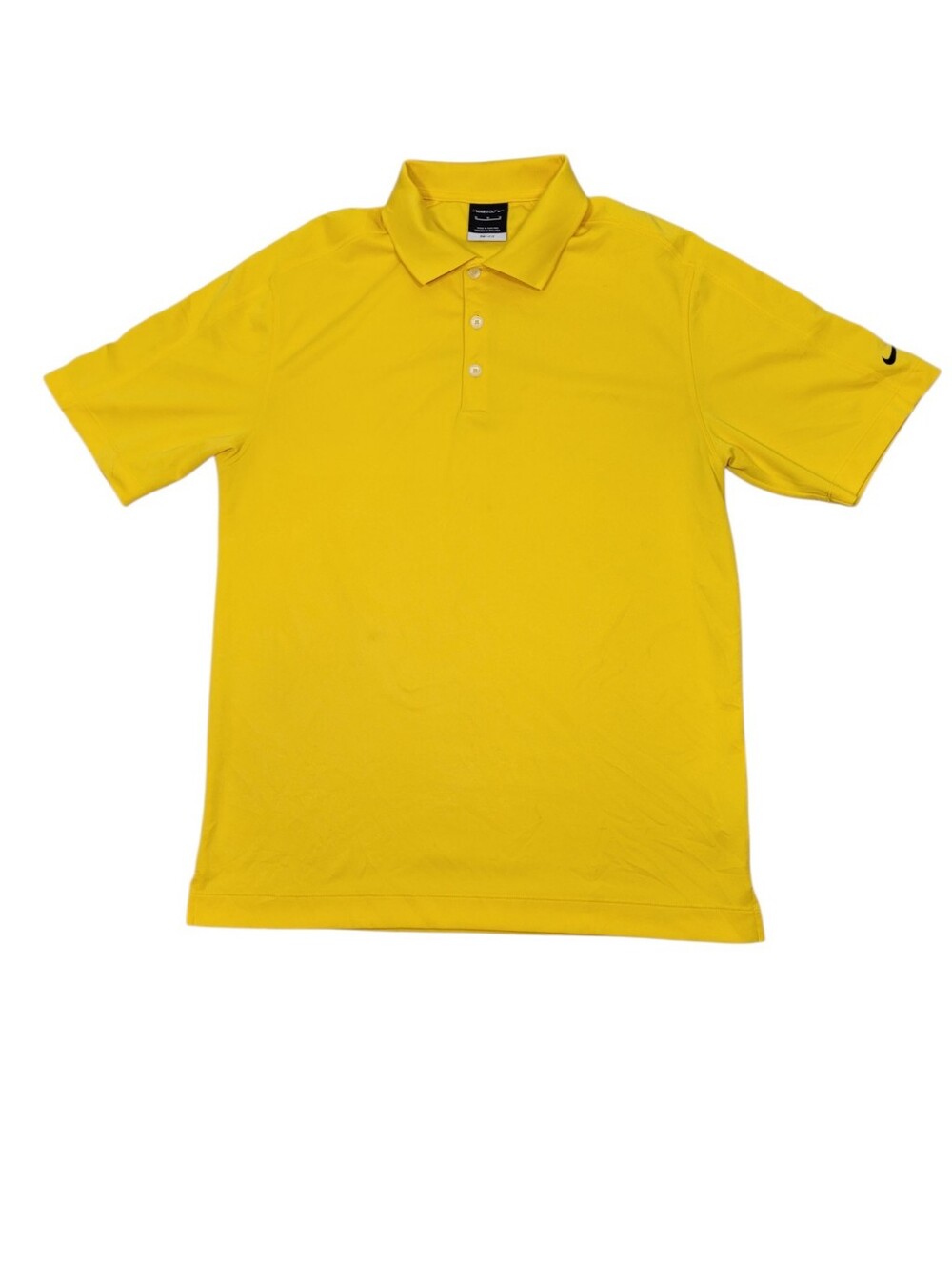 Nike Golf Yellow Polo Shirt Dri-Fit Size: M